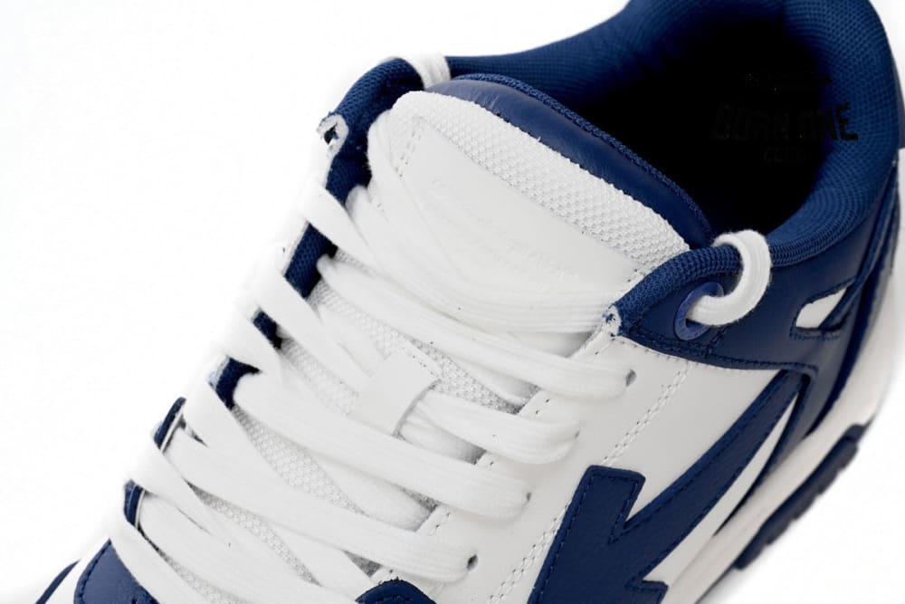 OFF-WHITE Out Of Office "OOO" Low Tops Dark Blue White OMIA189S22LEA0010142