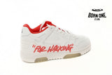 OFF-WHITE Out Of Office "OOO" Low Tops For Walking White White Red FW21