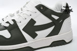 OFF-WHITE Out Of Office OOO Low Tops White Green OLIA189S23LEA0015901