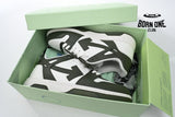 OFF-WHITE Out Of Office OOO Low Tops White Green OLIA189S23LEA0015901