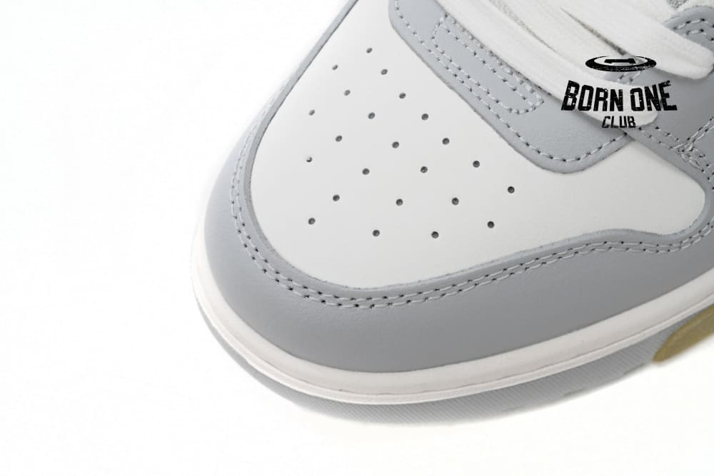 OFF-WHITE Out Of Office "OOO" Low Tops Grey White OMIA189F22LEA0010109