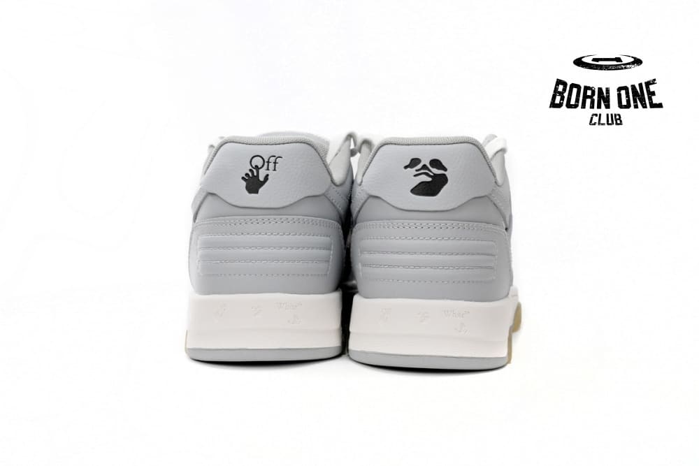 OFF-WHITE Out Of Office "OOO" Low Tops Grey White OMIA189F22LEA0010109