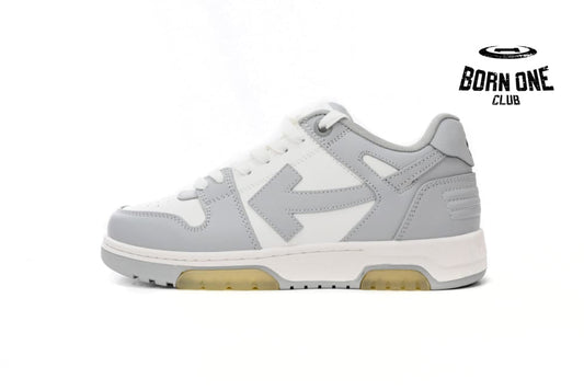OFF-WHITE Out Of Office "OOO" Low Tops Grey White OMIA189F22LEA0010109