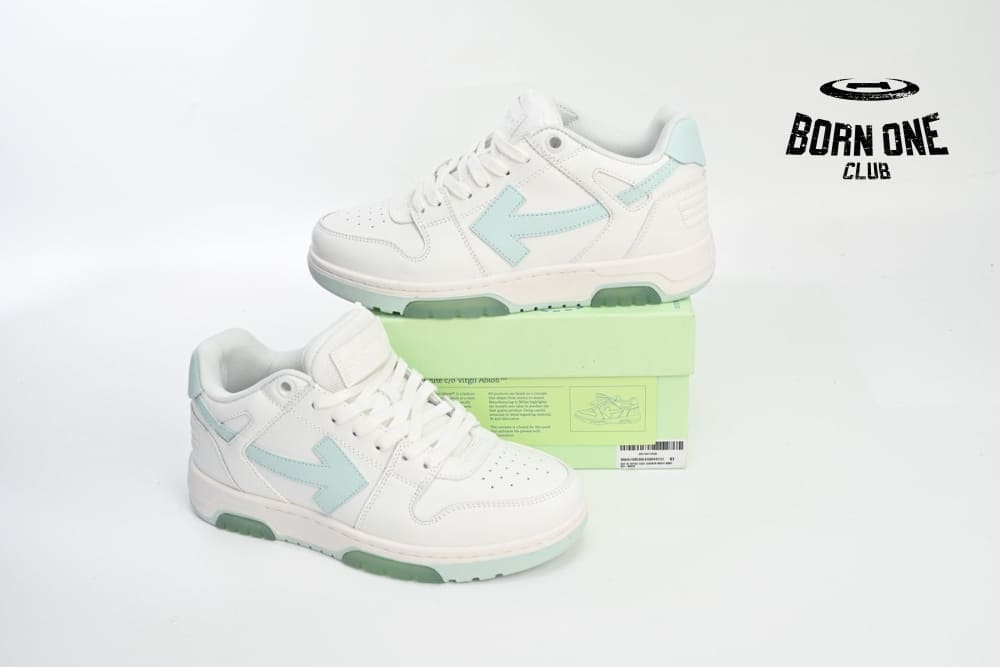 OFF-WHITE Out Of Office OOO Low Tops White Mint OWIA259C99LEA0030151