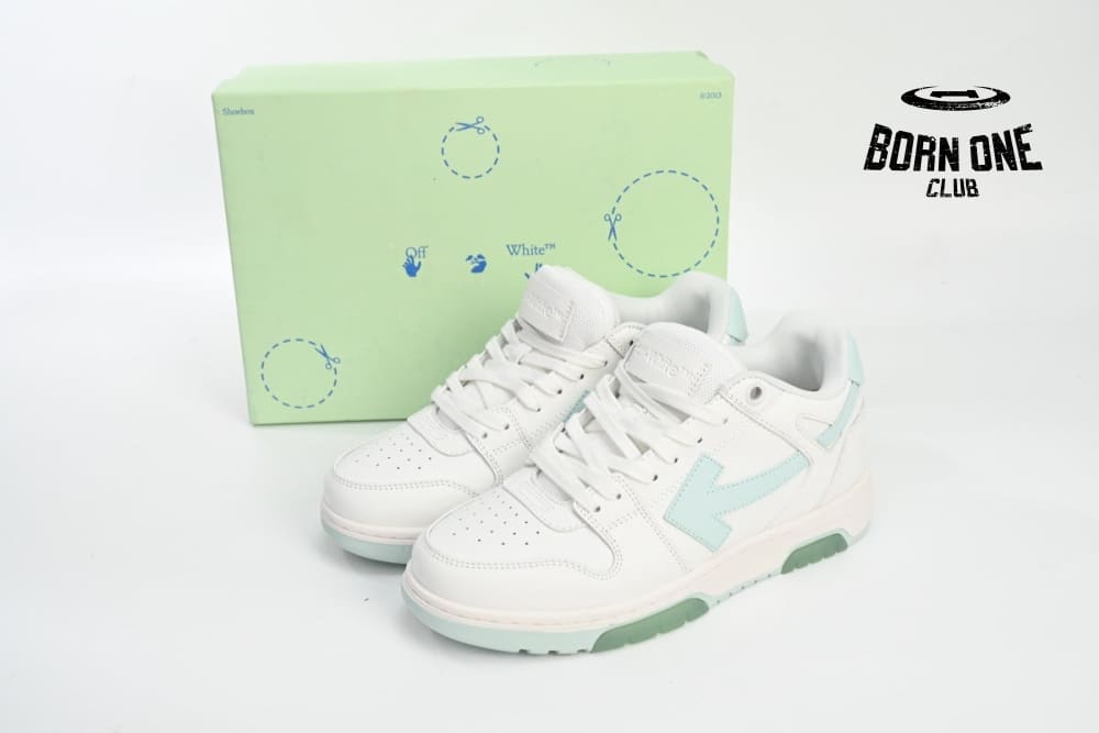 OFF-WHITE Out Of Office OOO Low Tops White Mint OWIA259C99LEA0030151