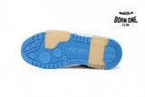OFF-WHITE Out Of Office OOO Low Tops North Carolina Blue OMIA189C99LEA0020145