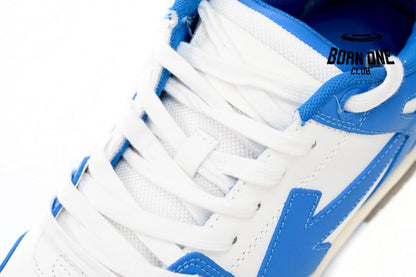 OFF-WHITE Out Of Office OOO Low Tops North Carolina Blue OMIA189C99LEA0020145
