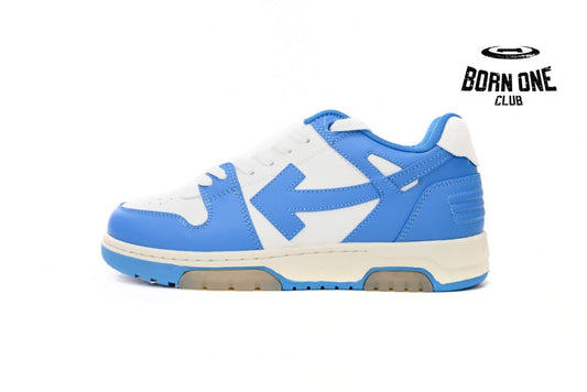 OFF-WHITE Out Of Office OOO Low Tops North Carolina Blue OMIA189C99LEA0020145