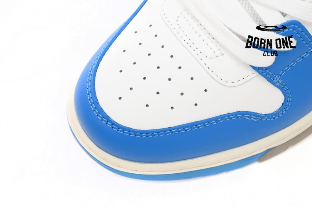 OFF-WHITE Out Of Office OOO Low Tops North Carolina Blue OMIA189C99LEA0020145