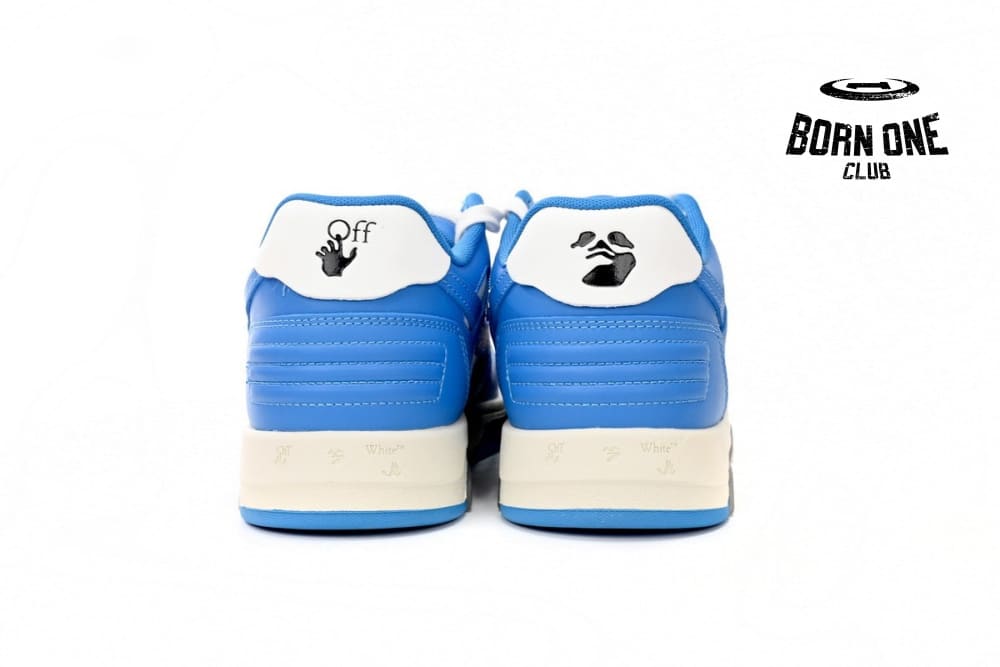 OFF-WHITE Out Of Office OOO Low Tops North Carolina Blue OMIA189C99LEA0020145