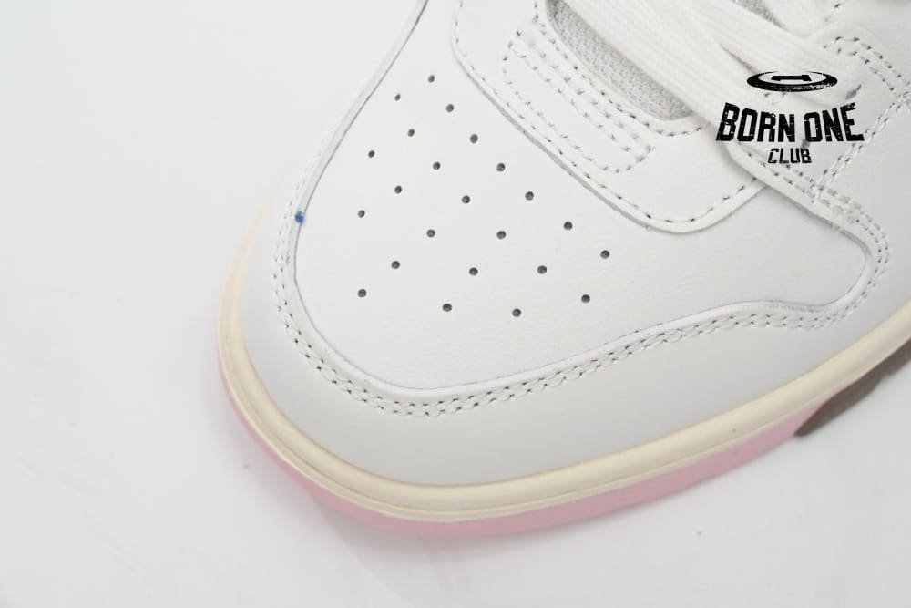 OFF-WHITE Out Of Office OOO Low Tops White Pink OFIA259F21LEA0010130