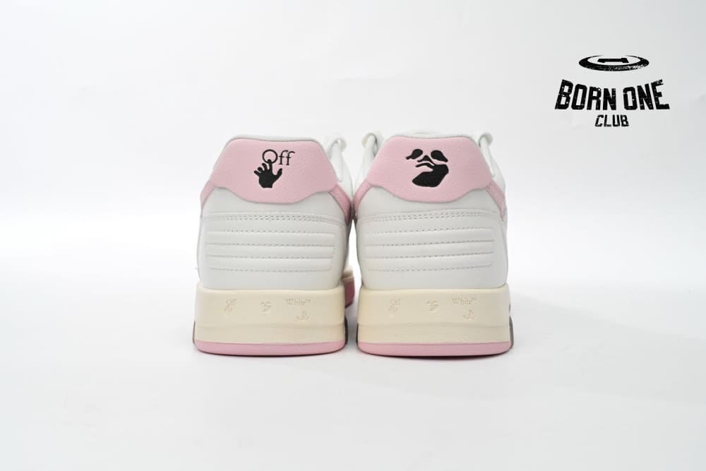 OFF-WHITE Out Of Office OOO Low Tops White Pink OFIA259F21LEA0010130