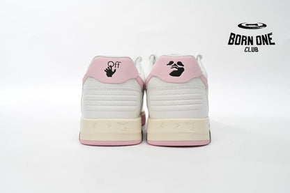 OFF-WHITE Out Of Office OOO Low Tops White Pink OFIA259F21LEA0010130
