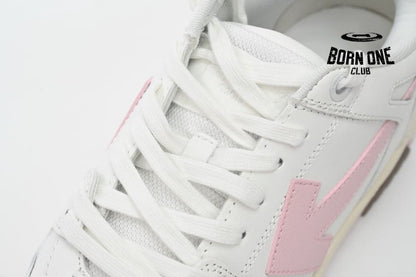 OFF-WHITE Out Of Office OOO Low Tops White Pink OFIA259F21LEA0010130