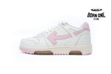 OFF-WHITE Out Of Office OOO Low Tops White Pink OFIA259F21LEA0010130
