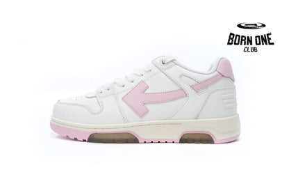 OFF-WHITE Out Of Office OOO Low Tops White Pink OFIA259F21LEA0010130