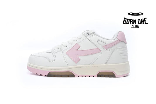 OFF-WHITE Out Of Office OOO Low Tops White Pink OFIA259F21LEA0010130