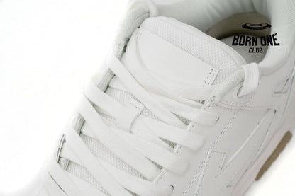 OFF-WHITE Out Of Office OOO Low Tops Triple White OMIA189C99LEA0010100