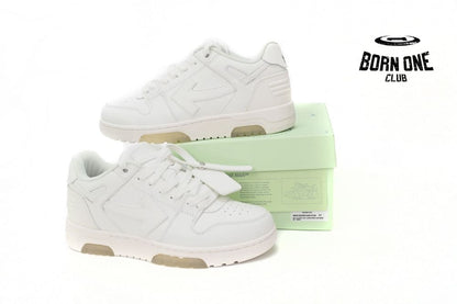 OFF-WHITE Out Of Office OOO Low Tops Triple White OMIA189C99LEA0010100