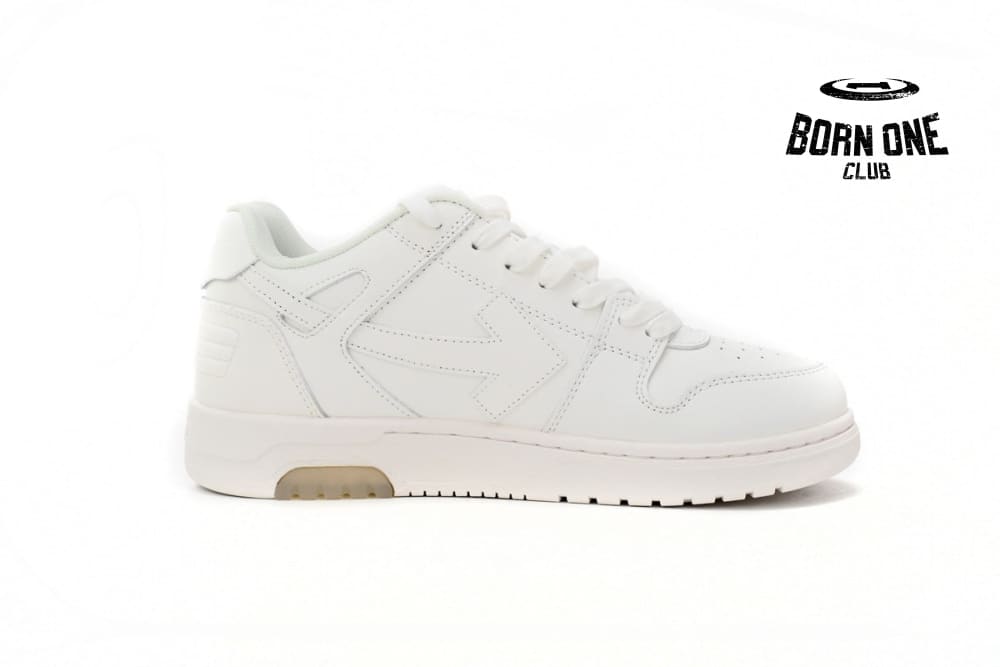 OFF-WHITE Out Of Office OOO Low Tops Triple White OMIA189C99LEA0010100
