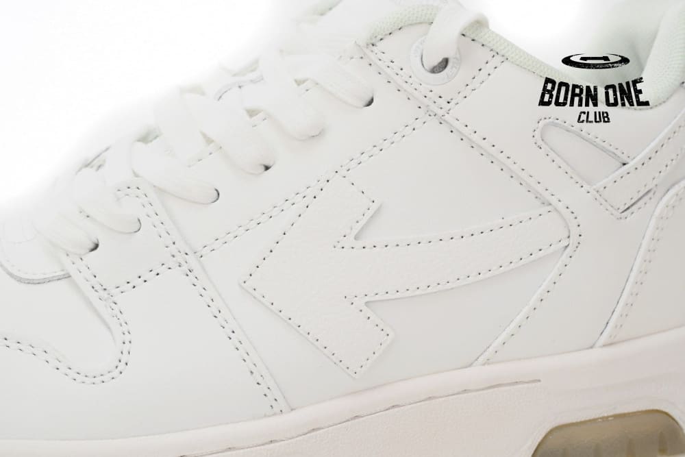 OFF-WHITE Out Of Office OOO Low Tops Triple White OMIA189C99LEA0010100