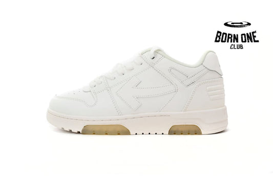 OFF-WHITE Out Of Office OOO Low Tops Triple White OMIA189C99LEA0010100