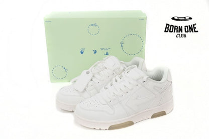 OFF-WHITE Out Of Office OOO Low Tops Triple White OMIA189C99LEA0010100