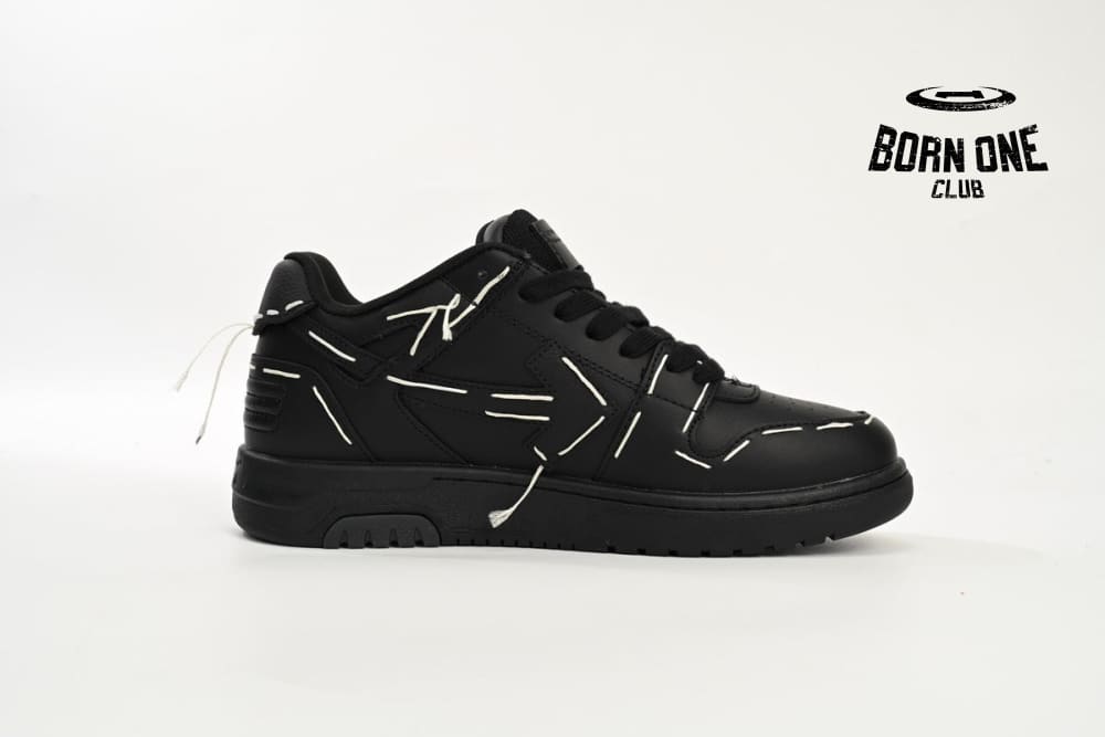 OFF-WHITE Out Of Office Sartorial Stitching Black White OMIA189S23LEA0141010