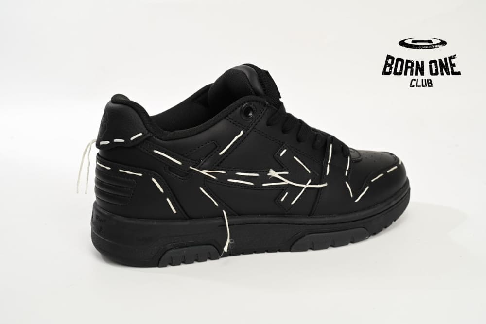 OFF-WHITE Out Of Office Sartorial Stitching Black White OMIA189S23LEA0141010