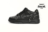 OFF-WHITE Out Of Office Sartorial Stitching Black White OMIA189S23LEA0141010