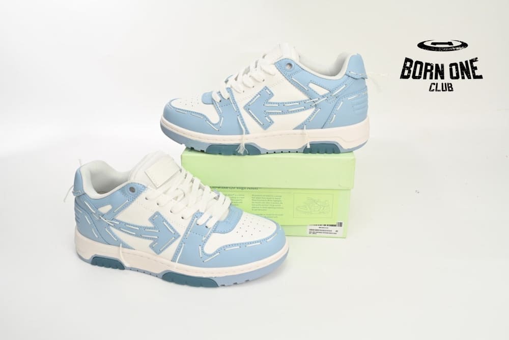 OFF-WHITE Out Of Office Sartorial Stitching White Blue OMIA189S23LEA2222222