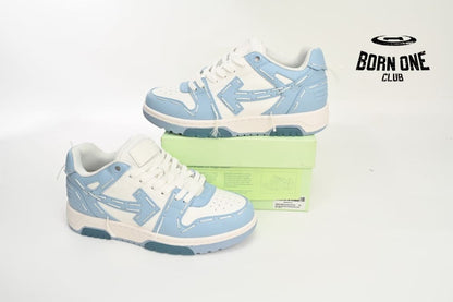 OFF-WHITE Out Of Office Sartorial Stitching White Blue OMIA189S23LEA2222222