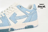 OFF-WHITE Out Of Office Sartorial Stitching White Blue OMIA189S23LEA2222222