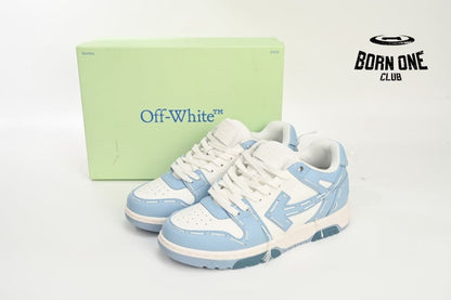 OFF-WHITE Out Of Office Sartorial Stitching White Blue OMIA189S23LEA2222222