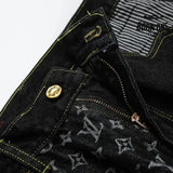 Calça Louis Vuitton x Nigo Monogram Patchwork Denim