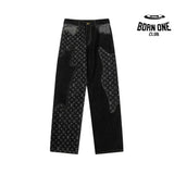 Calça Louis Vuitton x Nigo Monogram Patchwork Denim