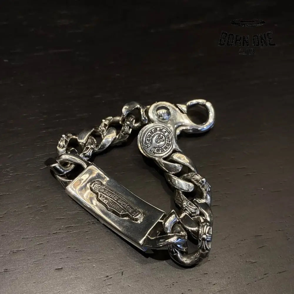 Prata 925 Chrome Hearts Bracelete Pulseira