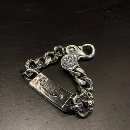 Prata 925 Chrome Hearts Bracelete Pulseira