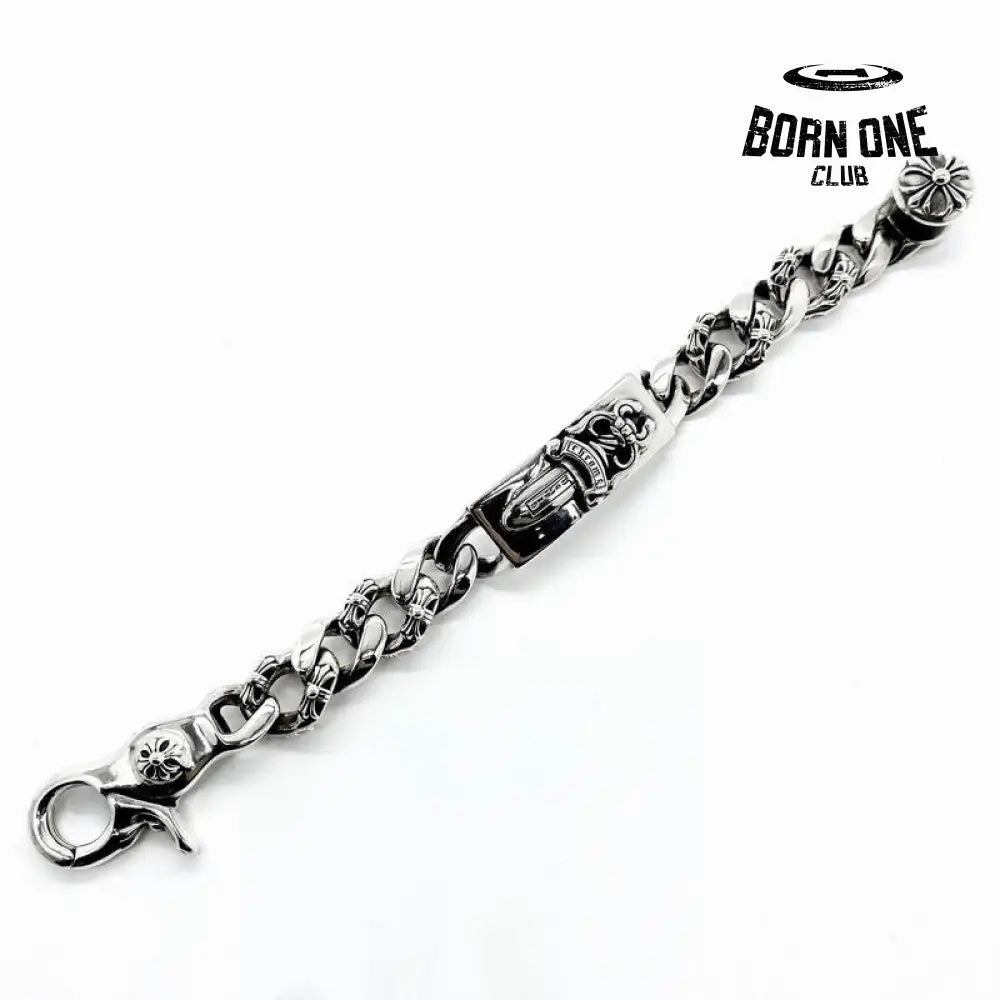 Prata 925 Chrome Hearts Bracelete Pulseira