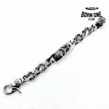 Prata 925 Chrome Hearts Bracelete Pulseira