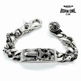 Prata 925 Chrome Hearts Bracelete Pulseira