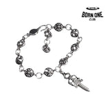 Prata 925 Chrome Hearts Bracelete Pulseira
