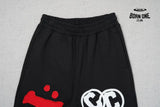 Project Capri X HELLSTAR Calça Flare Moletom (Alta Qualidade)