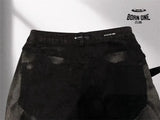 PURPLE BRΑND Splatter Ink Jeans Black Calça Jeans