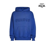 Purple Brand Gothic Applique Moletom Mazarine Blue