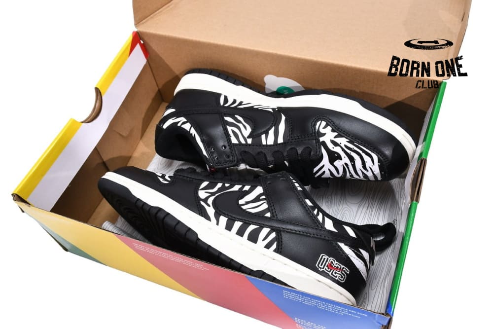 Quartersnacks x Nike Dunk SB Low Zebra DM3510-001