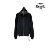 Rick Owens DRKSHDW Four Ring Hoodie in Black Jaqueta Moletom Full Zip