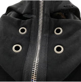 Rick Owens DRKSHDW Four Ring Hoodie in Black Jaqueta Moletom Full Zip