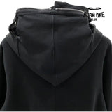 Rick Owens DRKSHDW Four Ring Hoodie in Black Jaqueta Moletom Full Zip