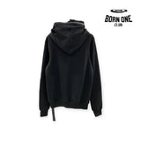 Rick Owens DRKSHDW Four Ring Hoodie in Black Jaqueta Moletom Full Zip
